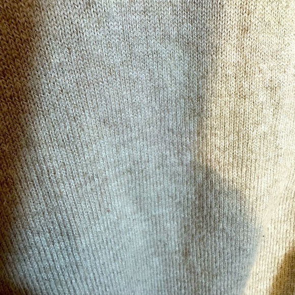 Merona Knit Tan Long Sleeve Peter Pan Gold Studded Embellished Collar Sweater XS - Picture 7 of 13